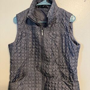 Jane Ashley L Gray Quilted Vest